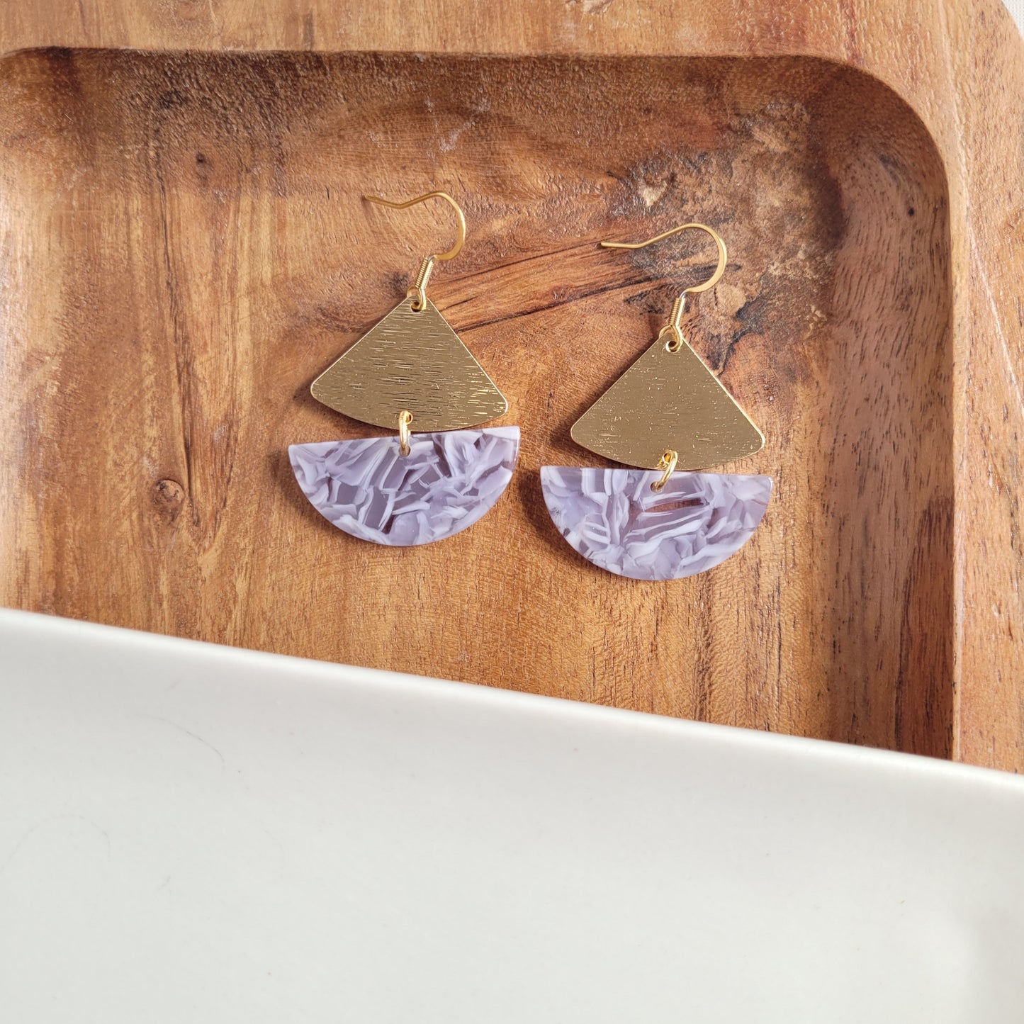 Ava Earrings - Dusty Blue