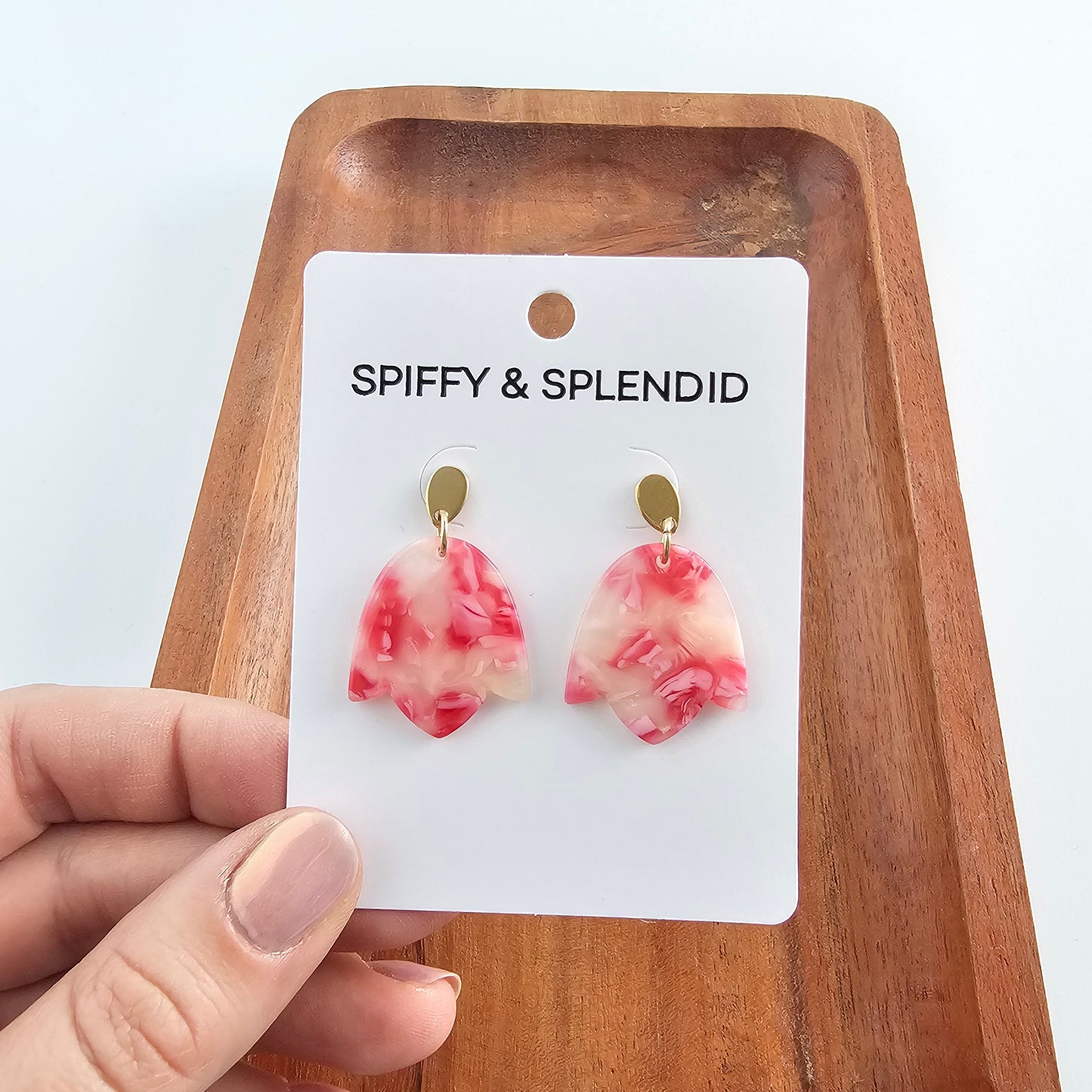 Lotus Earrings - Rosey
