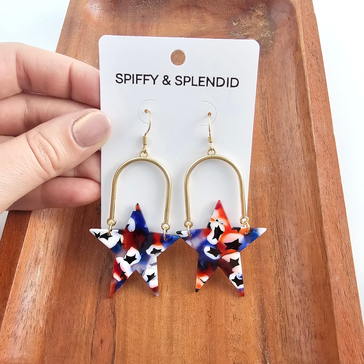 Rosie Star Earrings - Americana