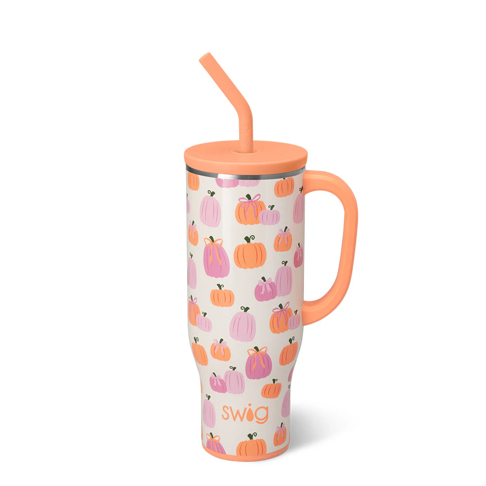 30oz Swig Tumbler - Pumpkin and Bows