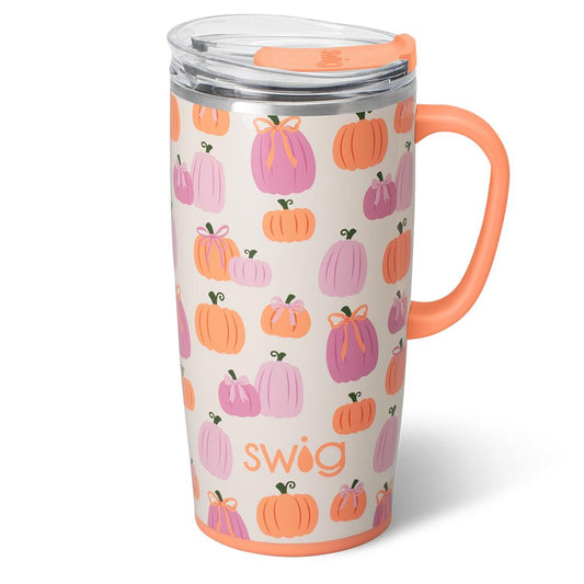 22oz Swig Tumbler - Pumpkin and Bows