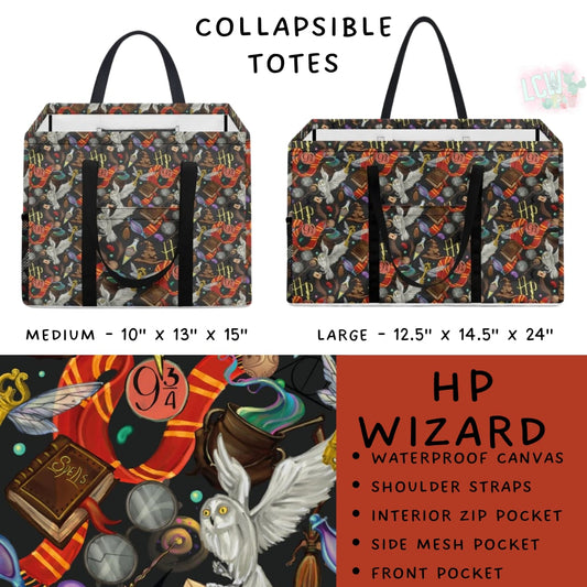 Batch #267 - Collapsible Totes - Closes 1/6 - ETA mid March - HP Wizard Collapsible Tote