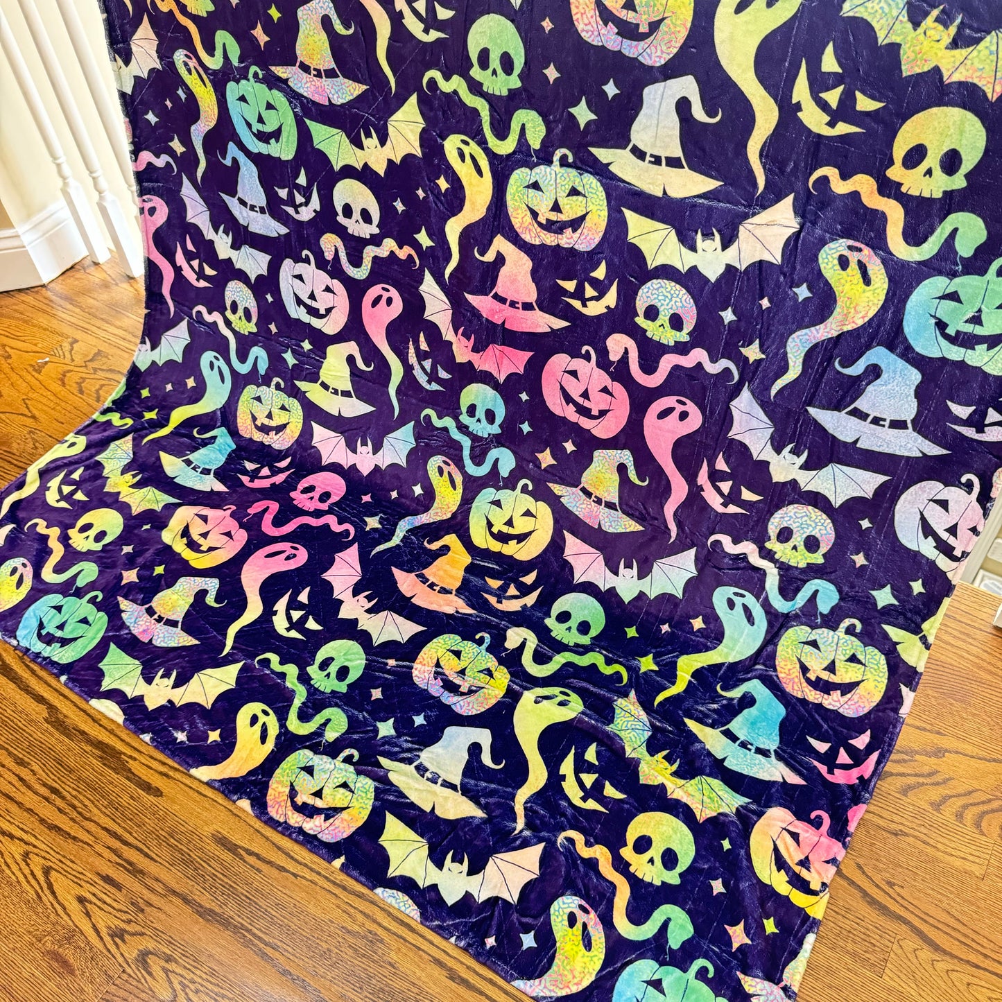 Blanket - Halloween - Rainbow Purple Things