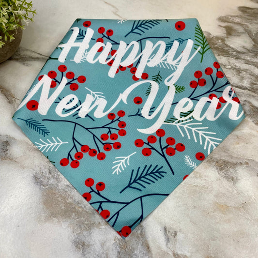 Dog Bandana - New Year - Berries