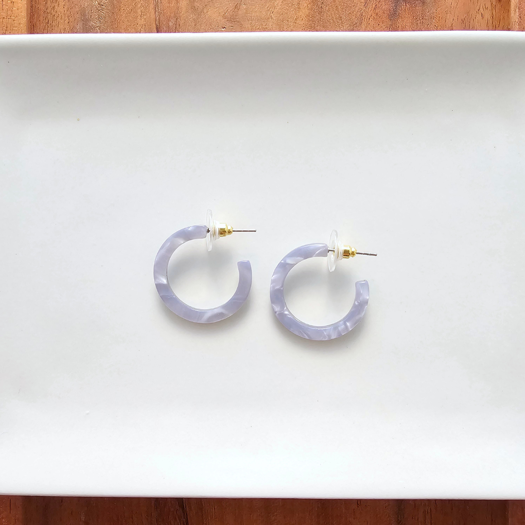 Cam Mini Hoops - Glacier Blue