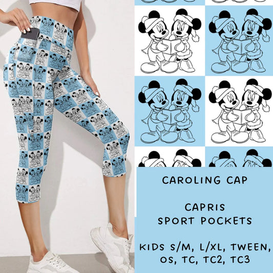 Capri Leggings with Pockets - Caroling