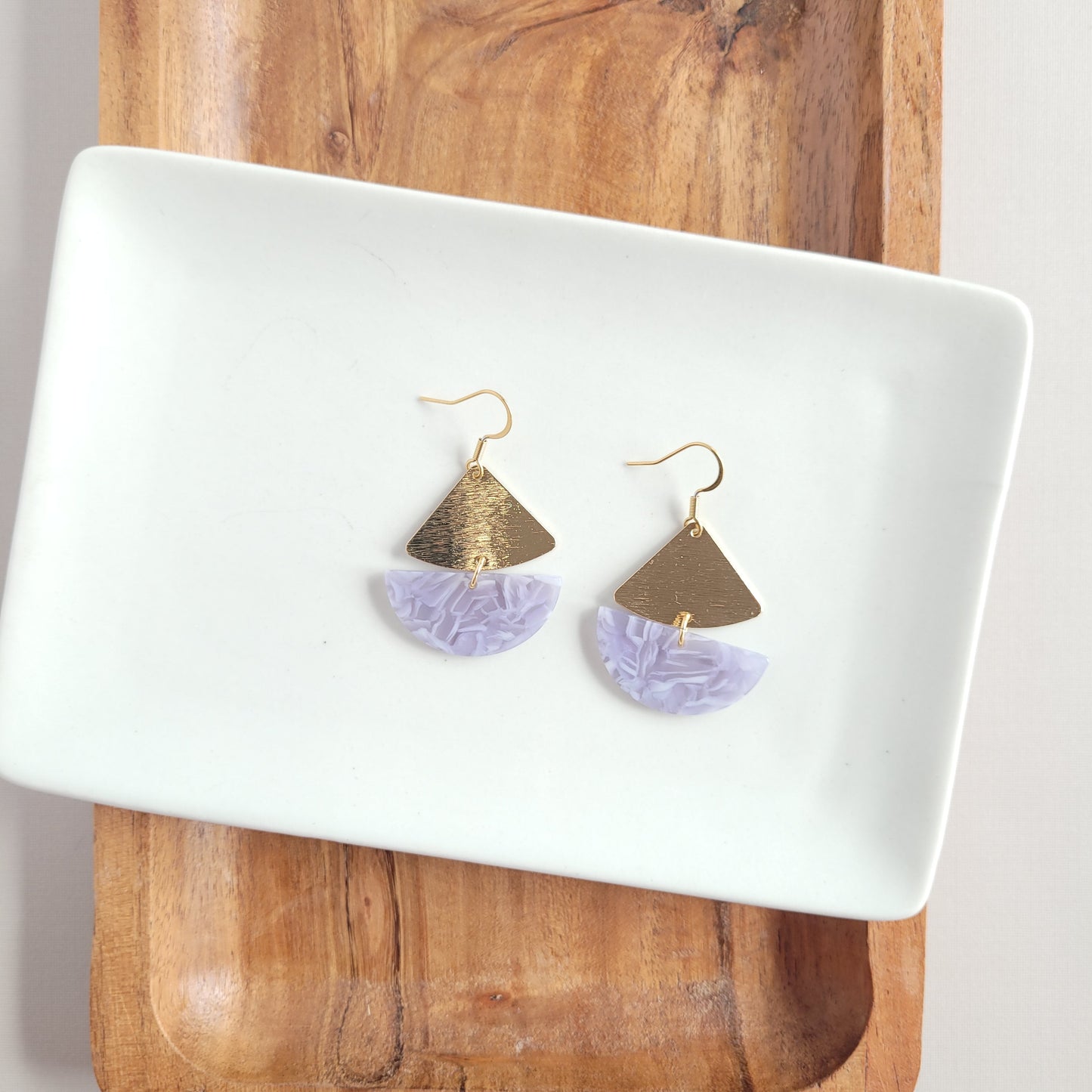 Ava Earrings - Dusty Blue