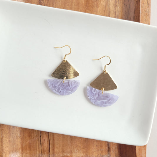 Ava Earrings - Dusty Blue