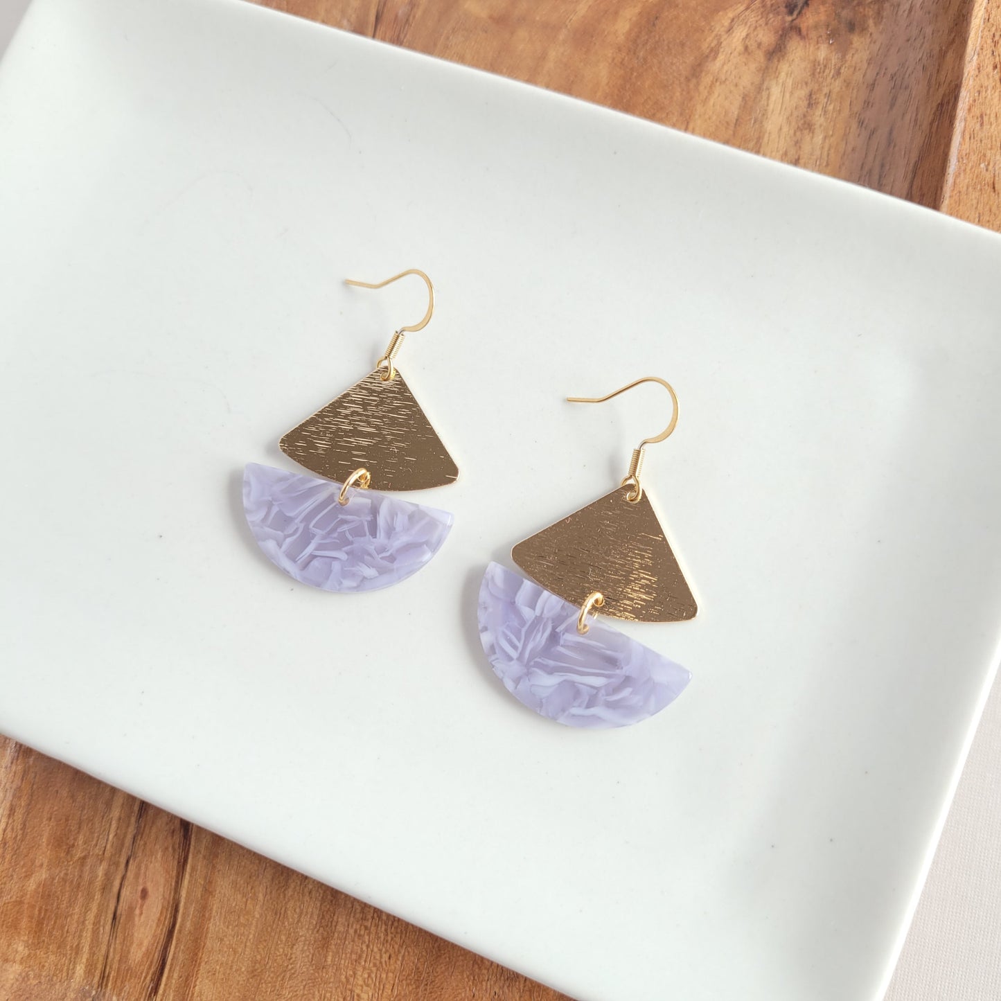 Ava Earrings - Dusty Blue