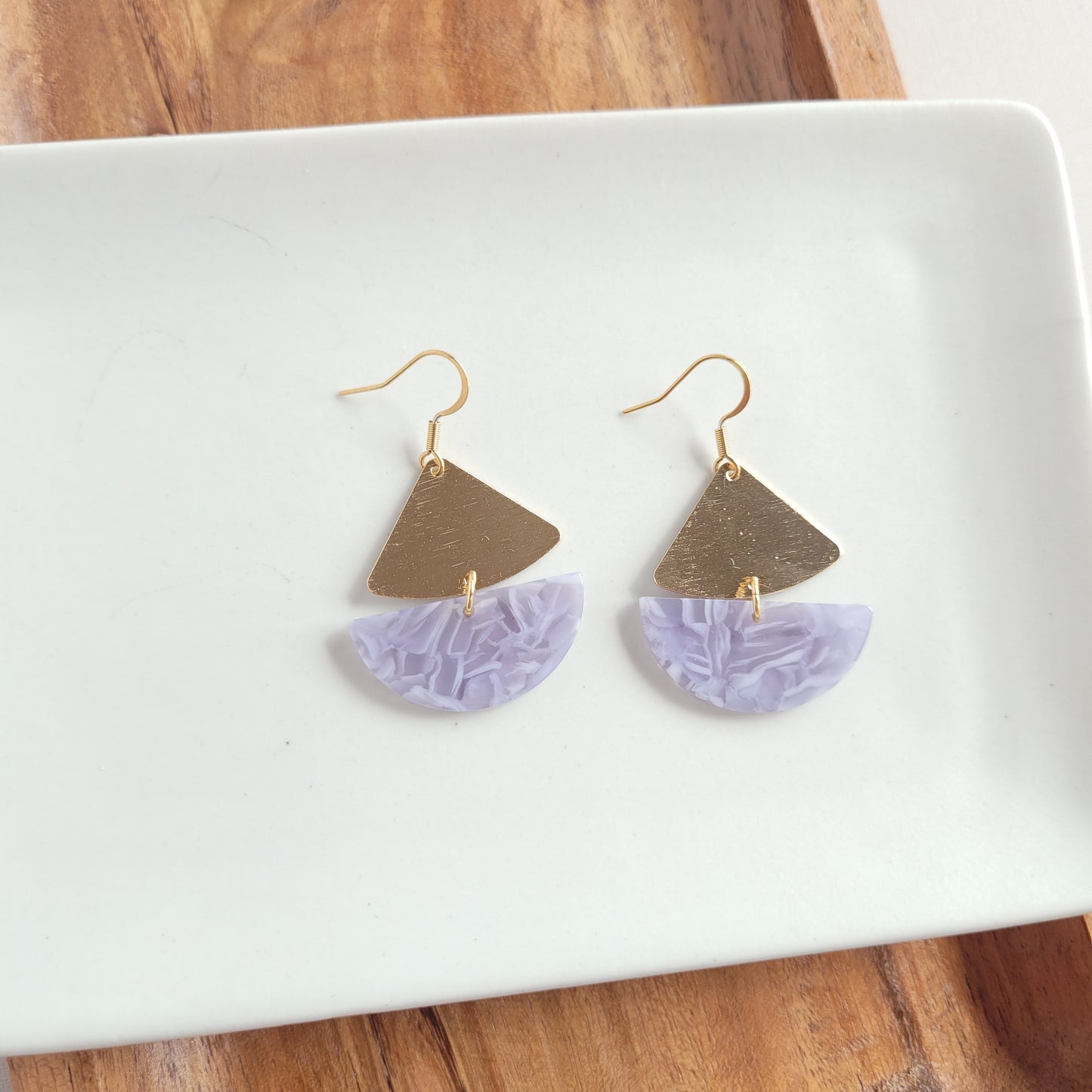 Ava Earrings - Dusty Blue