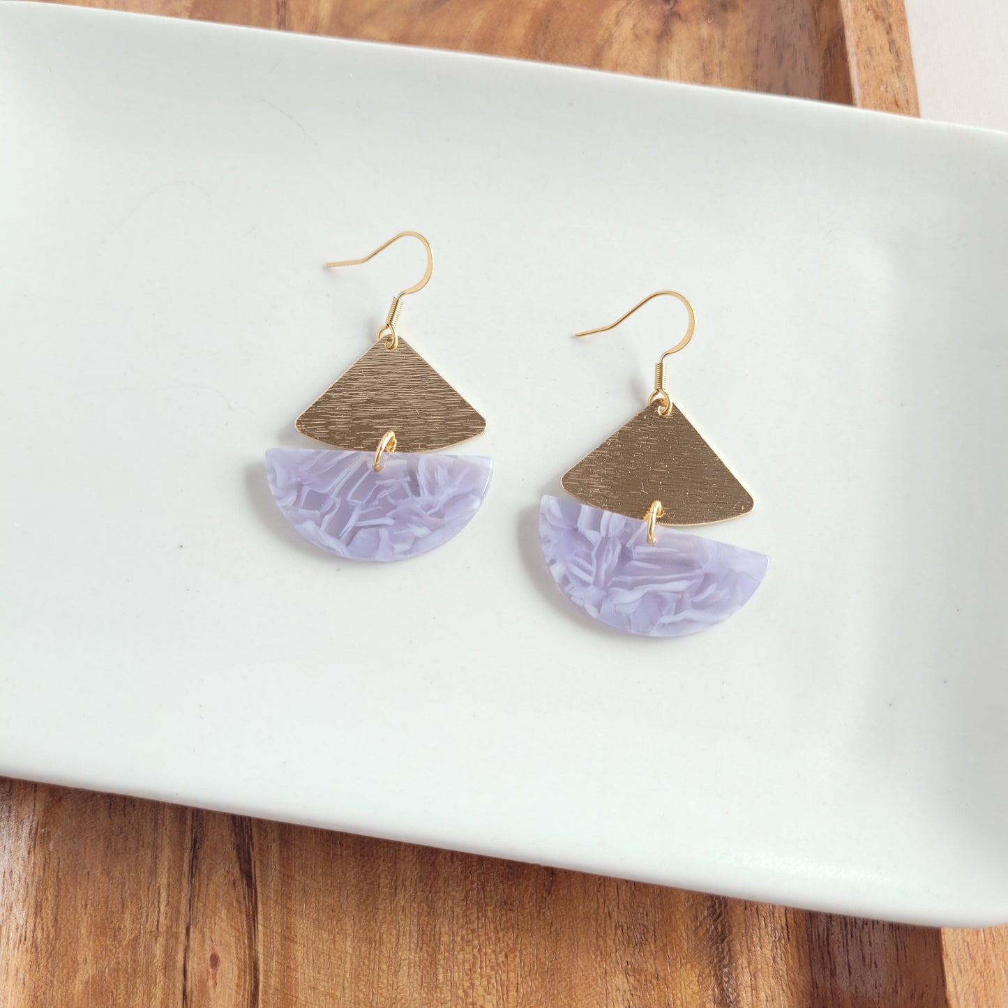 Ava Earrings - Dusty Blue