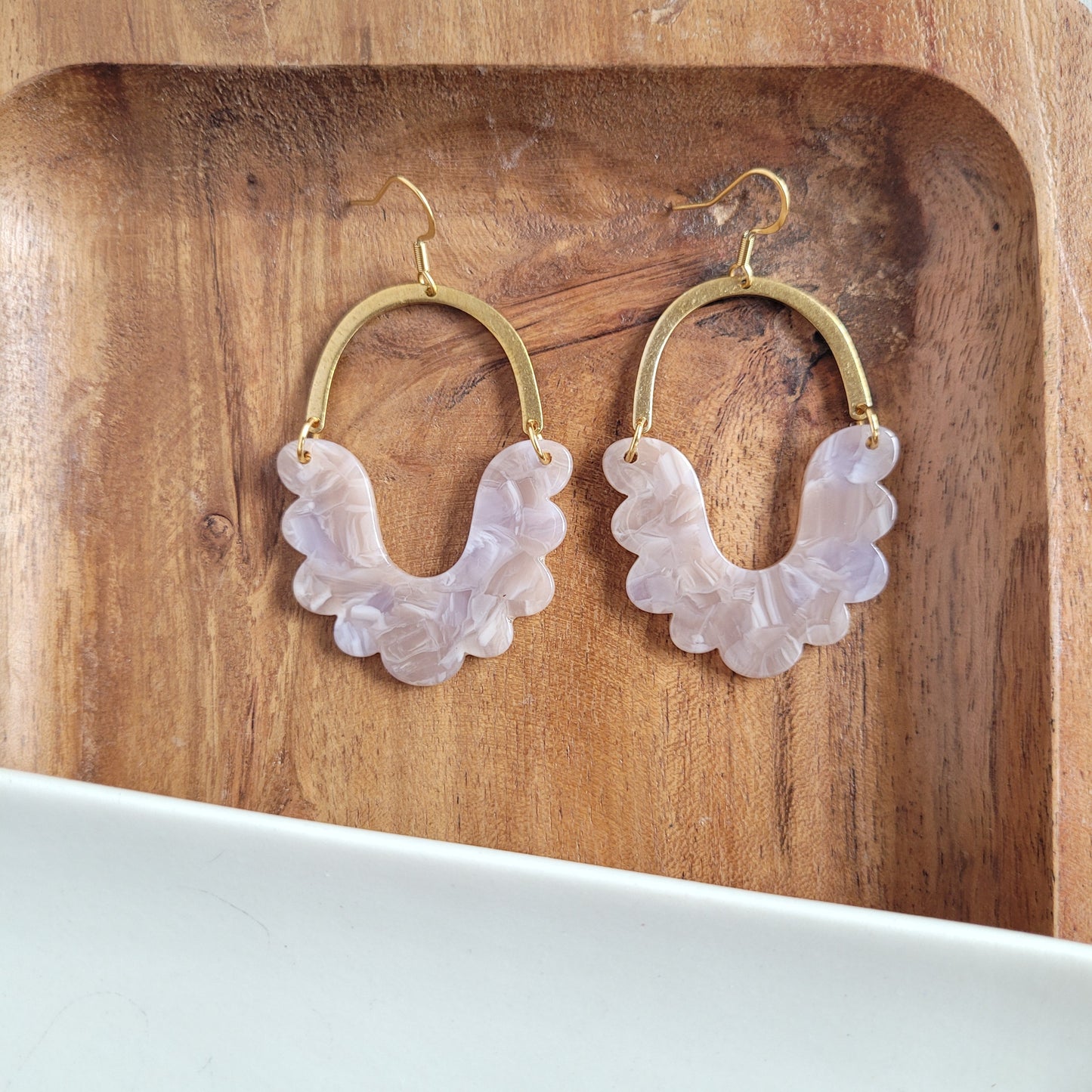 Scarlett Earrings - Taupe