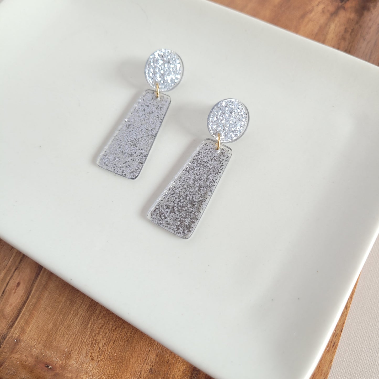 Mia Earrings - Gunmetal