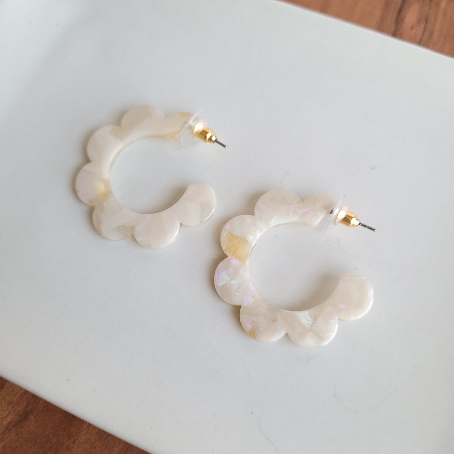 Flora Hoops - Cream