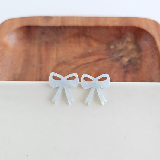 Bow Studs - Light Blue