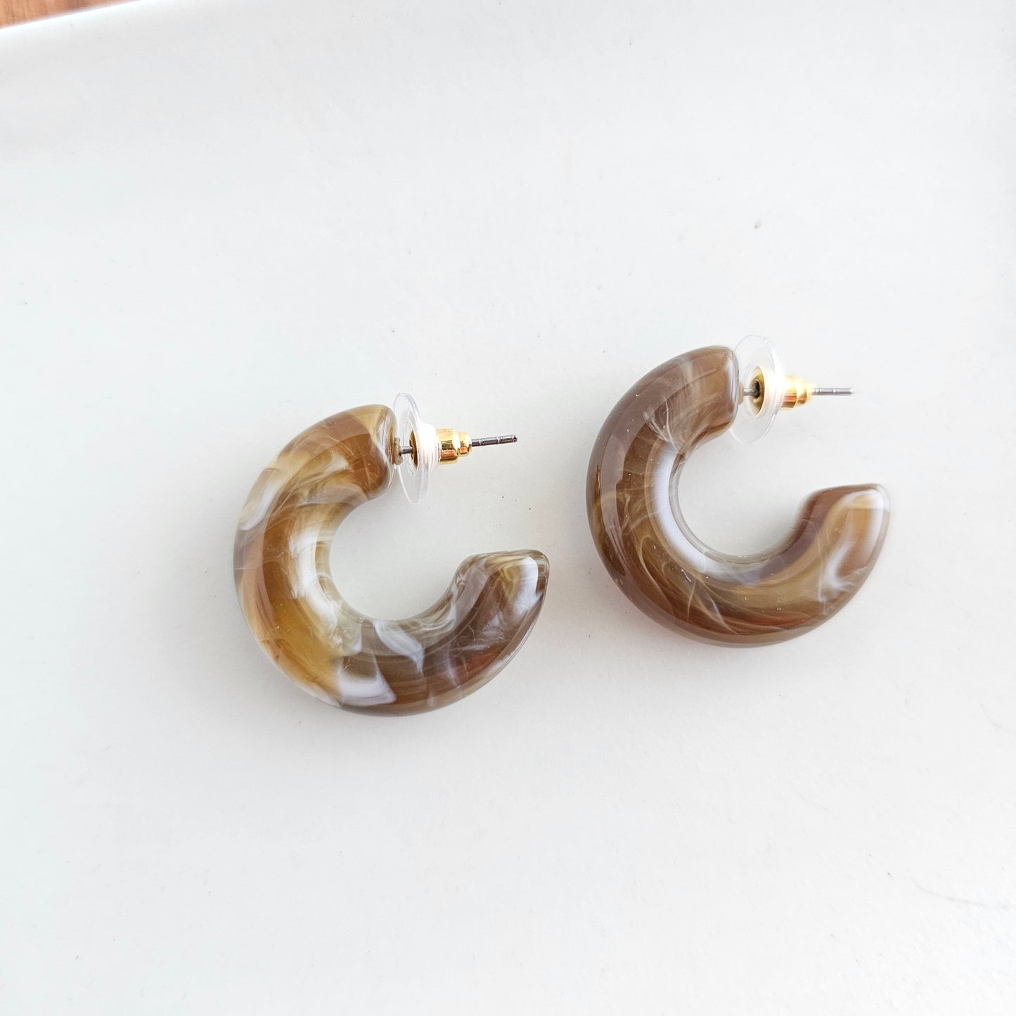 Chloe Hoops - Brown