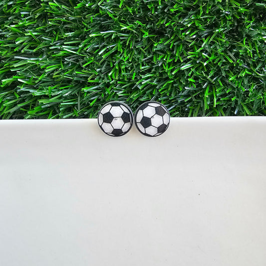 Glitter Soccer Ball Studs