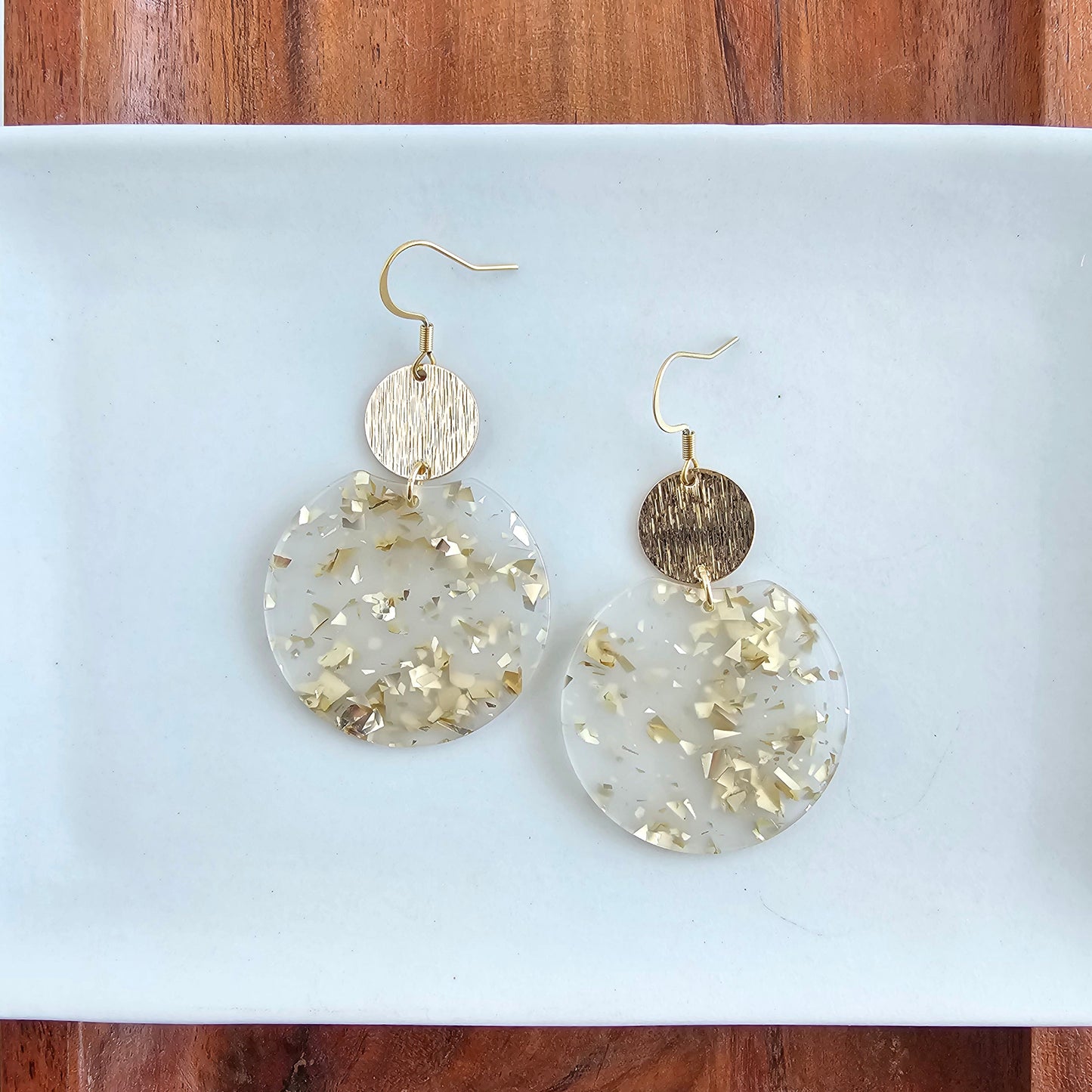 Zoey Earrings - Gold Flake