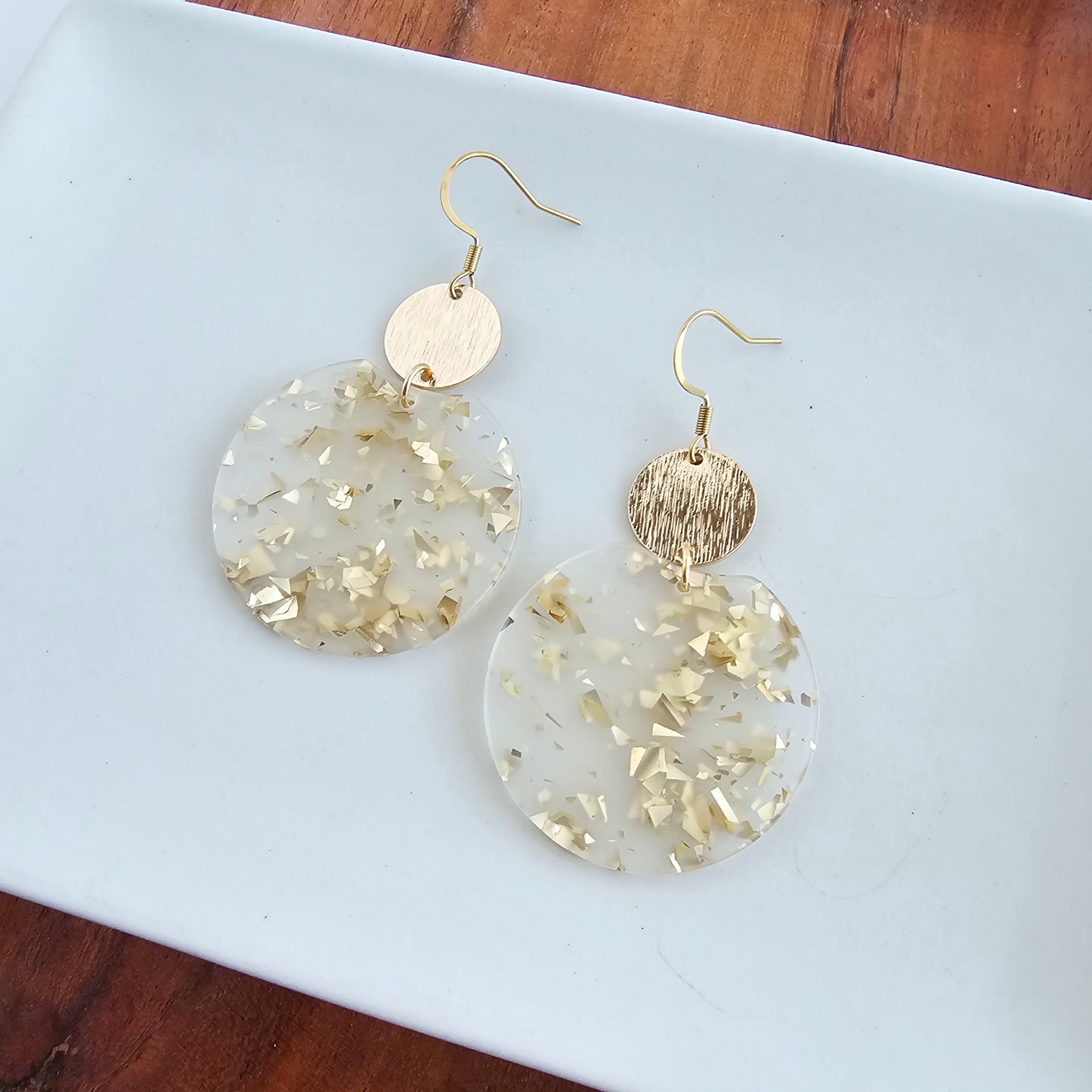 Zoey Earrings - Gold Flake