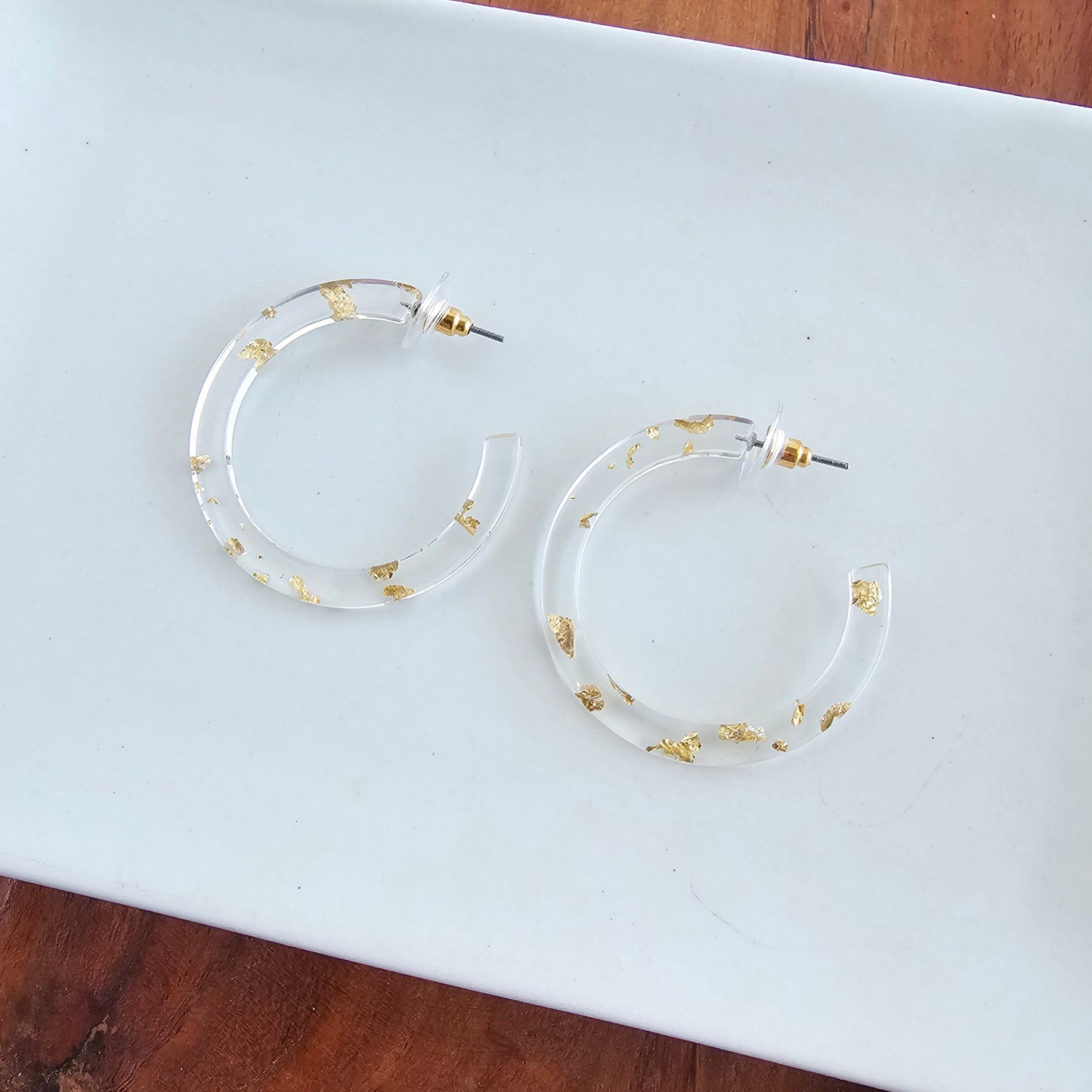 Camy Hoops - Gold Foil