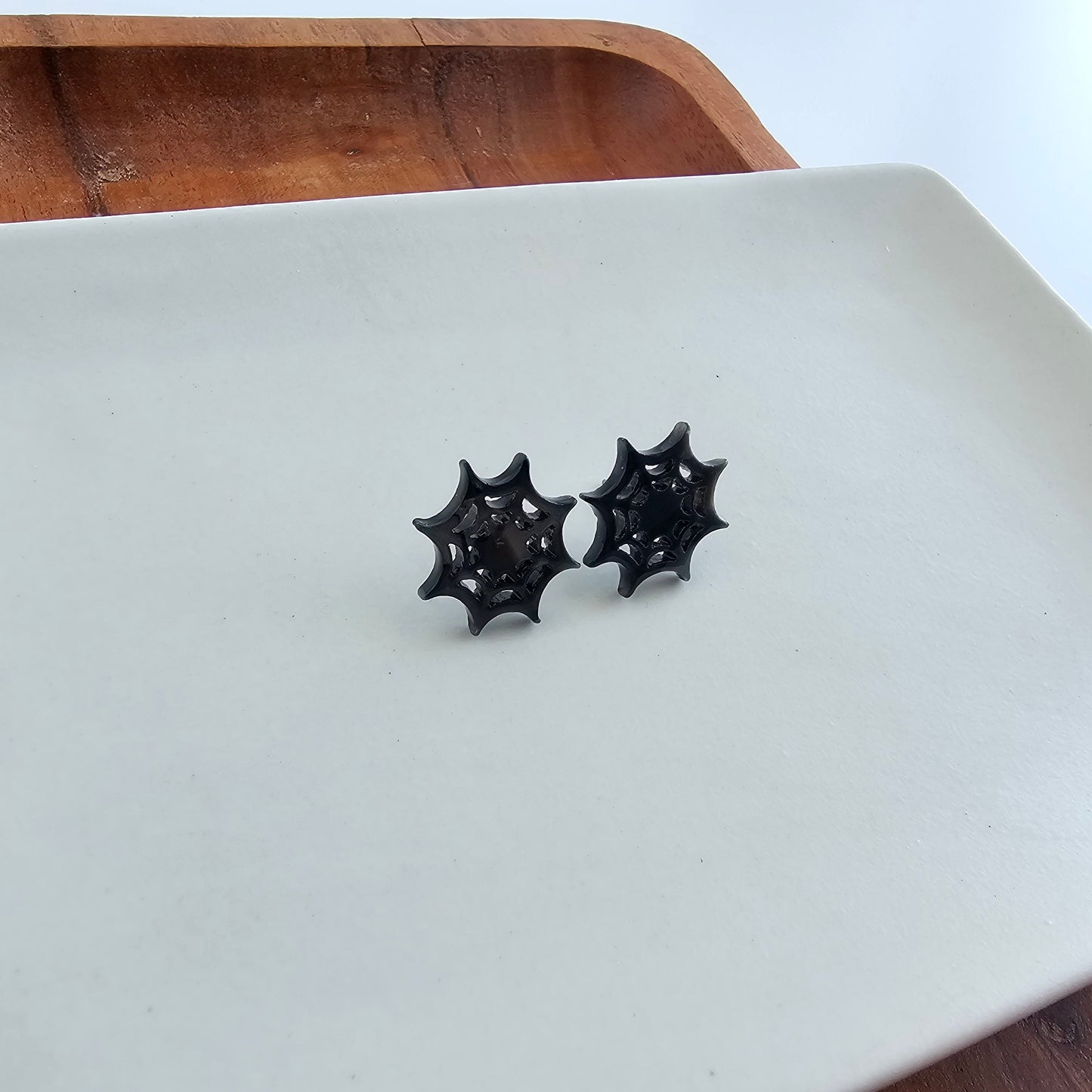 Spider Web Studs - Black