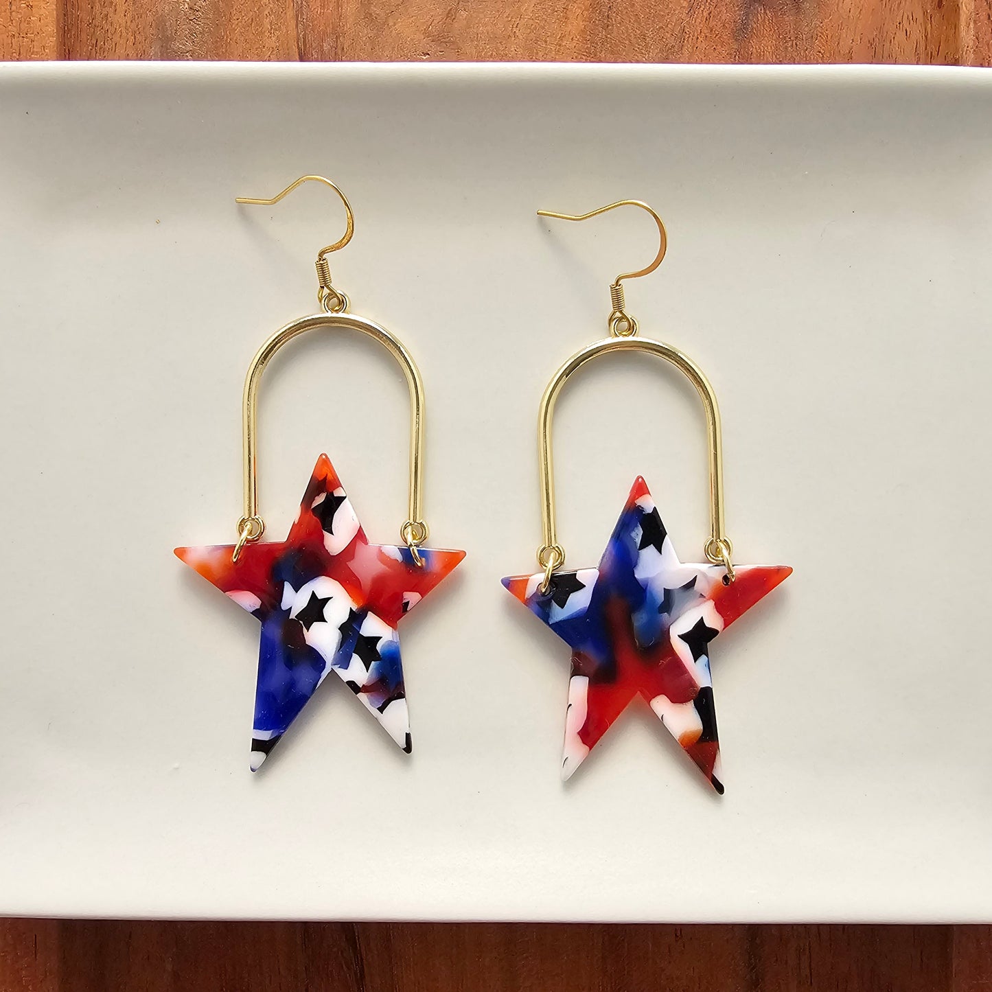 Rosie Star Earrings - Americana