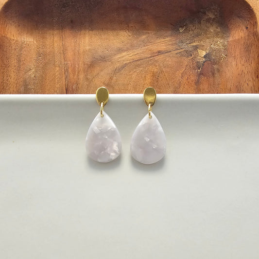 Leah Earrings - Pearl