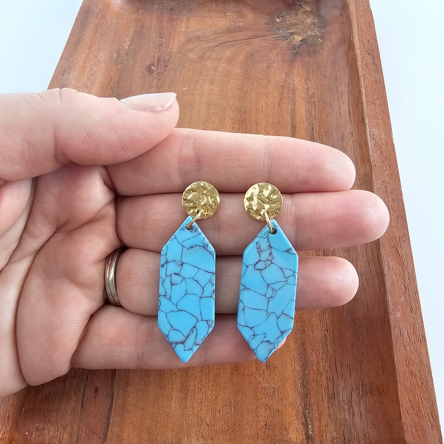 Gemma Earrings - Turquoise