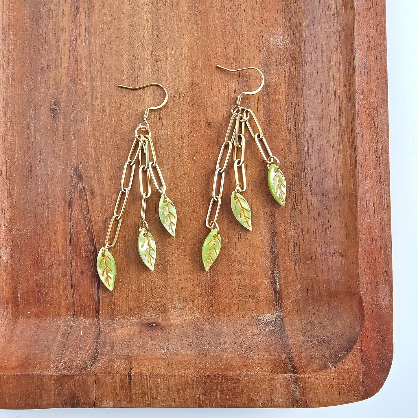 Ivy Earrings - Fern Green