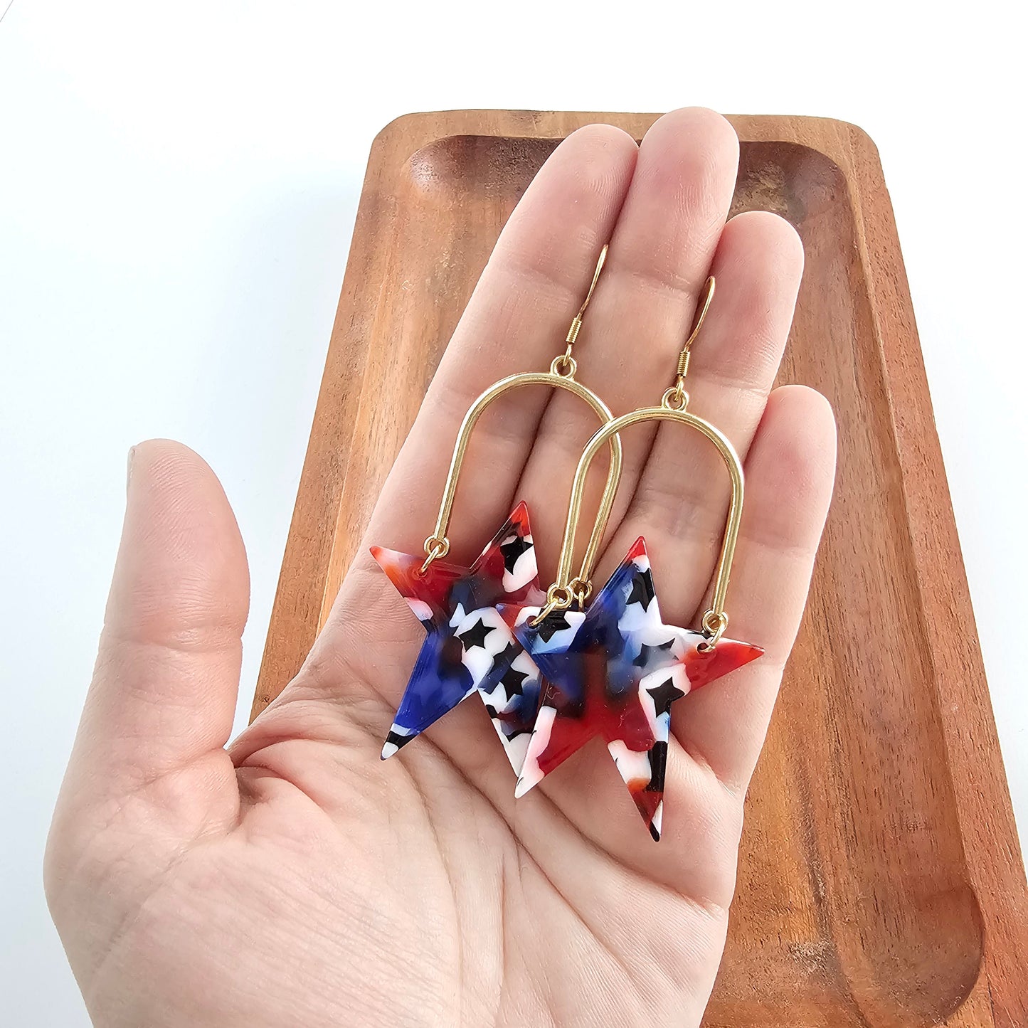 Rosie Star Earrings - Americana