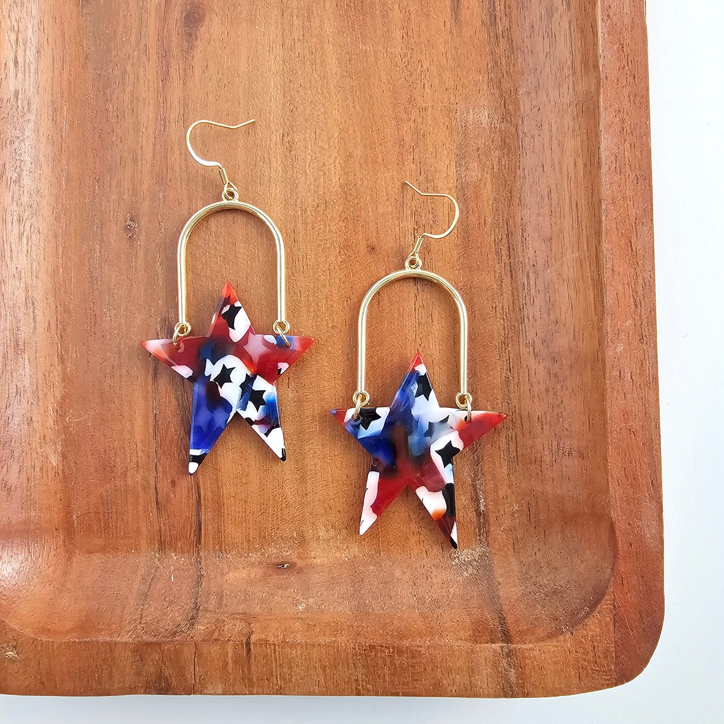 Rosie Star Earrings - Americana