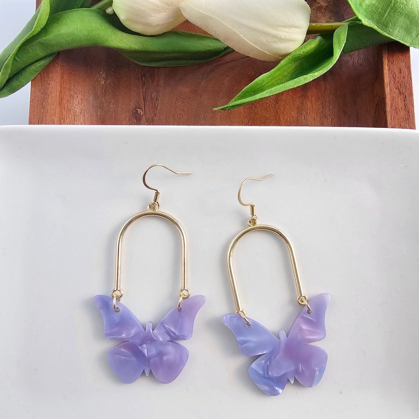 Bindi Butterfly Earrings - Lavender Haze