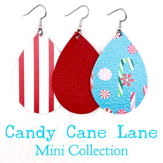 2" Candy Cane Lane Mini Collection -Earrings