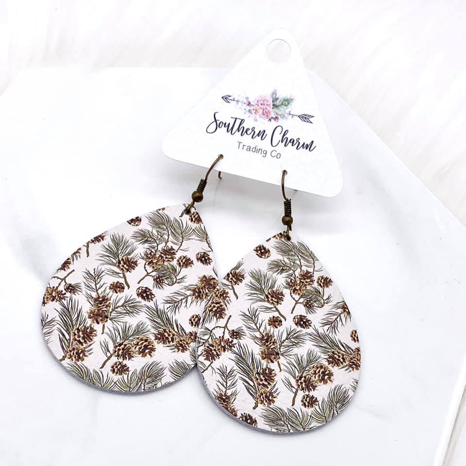 2.5" Pine Cone Valley Mini Collection -Earrings