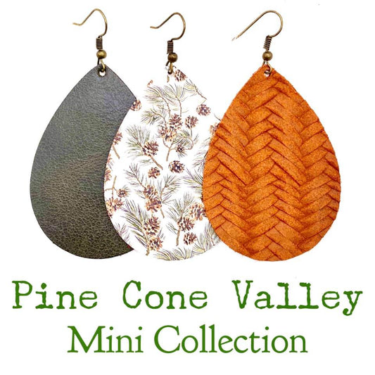 2.5" Pine Cone Valley Mini Collection -Earrings