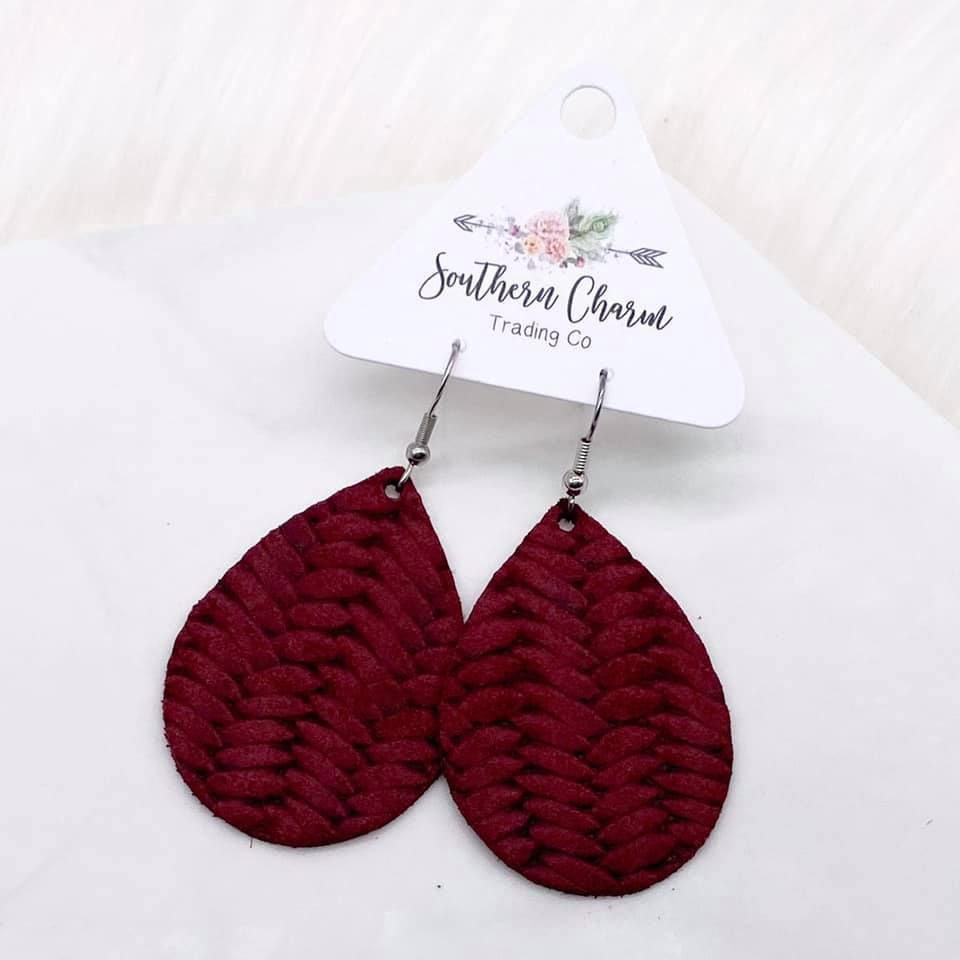 2" Christmas Chevron Mini Collection -Earrings