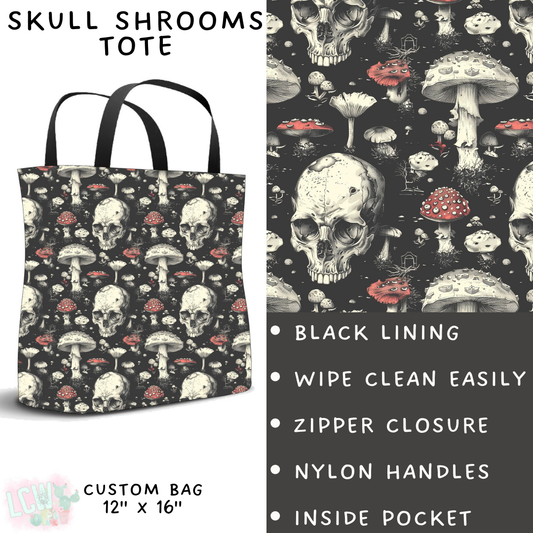 Batch #268 - November Request Run - Closes 1/10 - ETA late March - Skull Shrooms Collapsible Tote