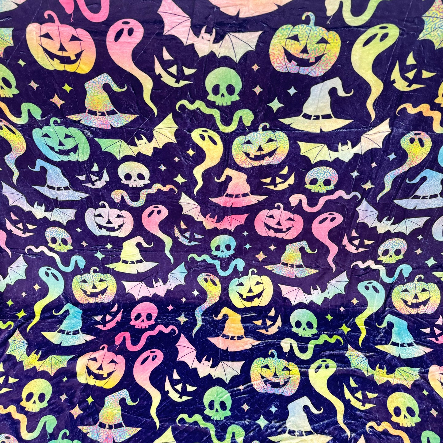 Blanket - Halloween - Rainbow Purple Things