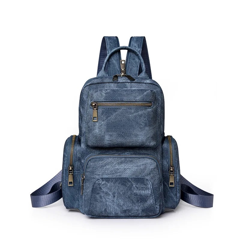 Sydney Denim 2-in-1 Sling + Backpack - Blue