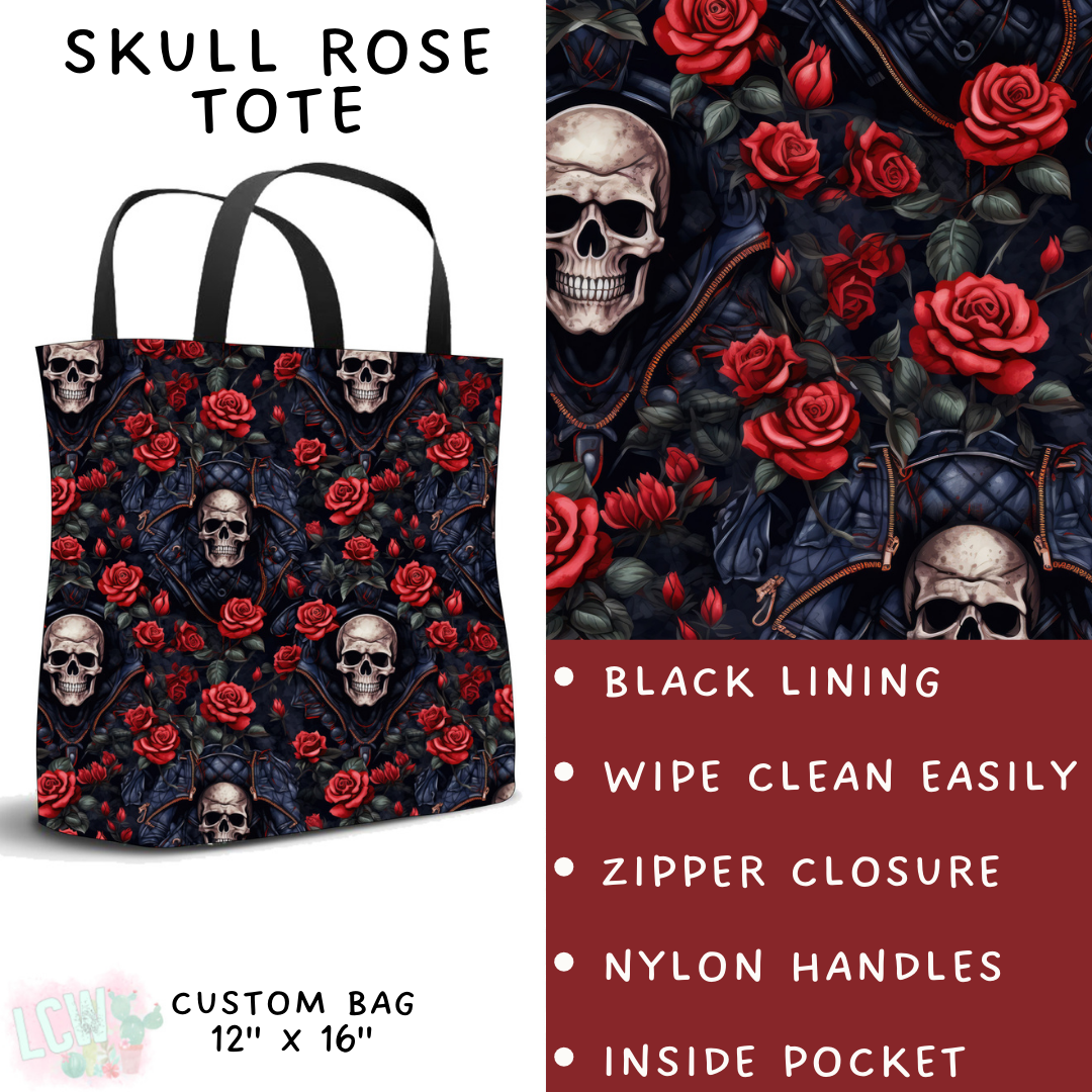 Batch #268 - November Request Run - Closes 1/10 - ETA late March - Skull Rose Collapsible Tote