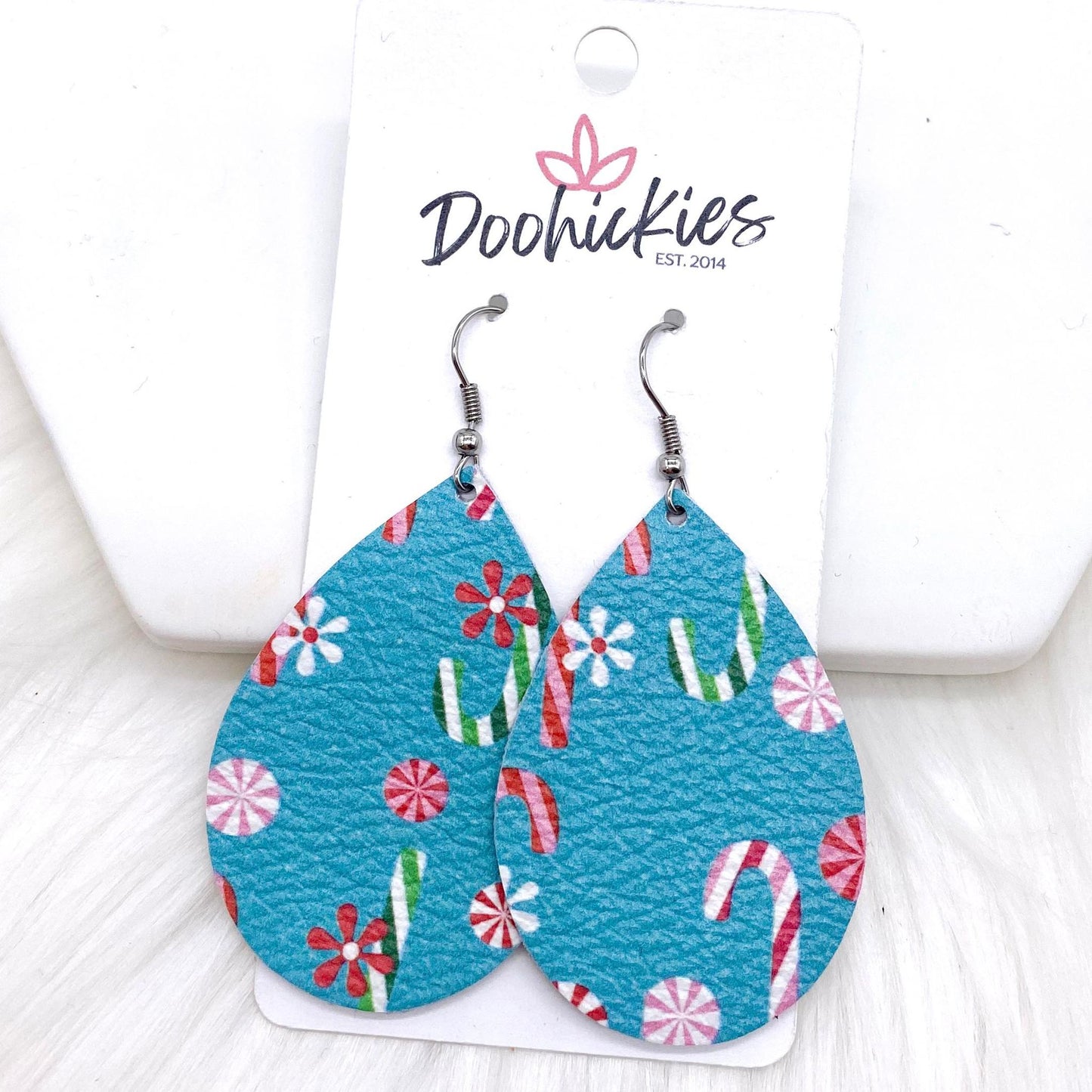 2" Candy Cane Lane Mini Collection -Earrings