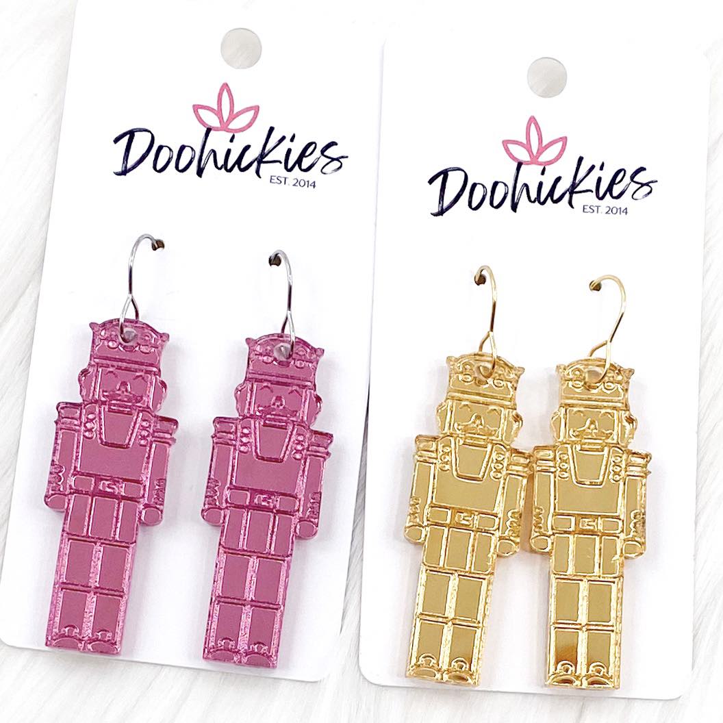 2" Nutcracker Acrylics - Christmas Earrings