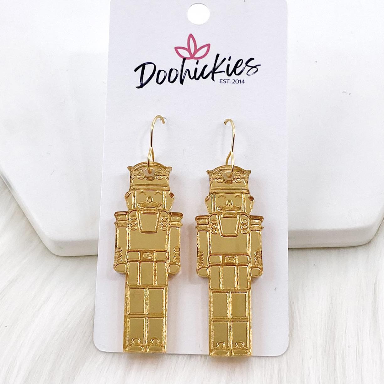 2" Nutcracker Acrylics - Christmas Earrings