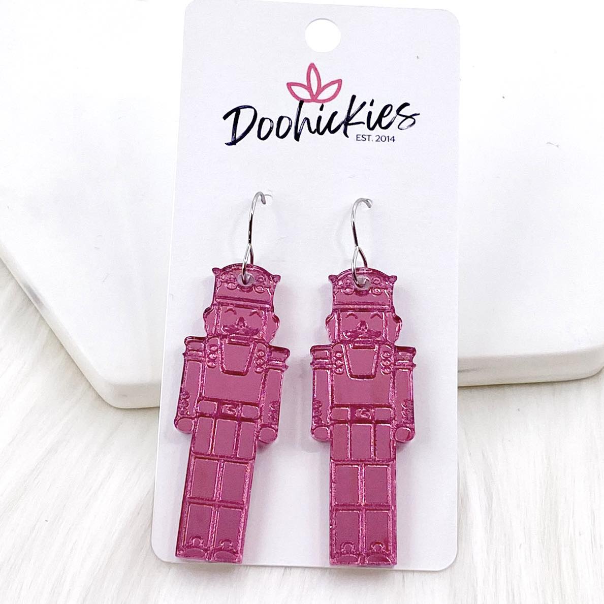 2" Nutcracker Acrylics - Christmas Earrings