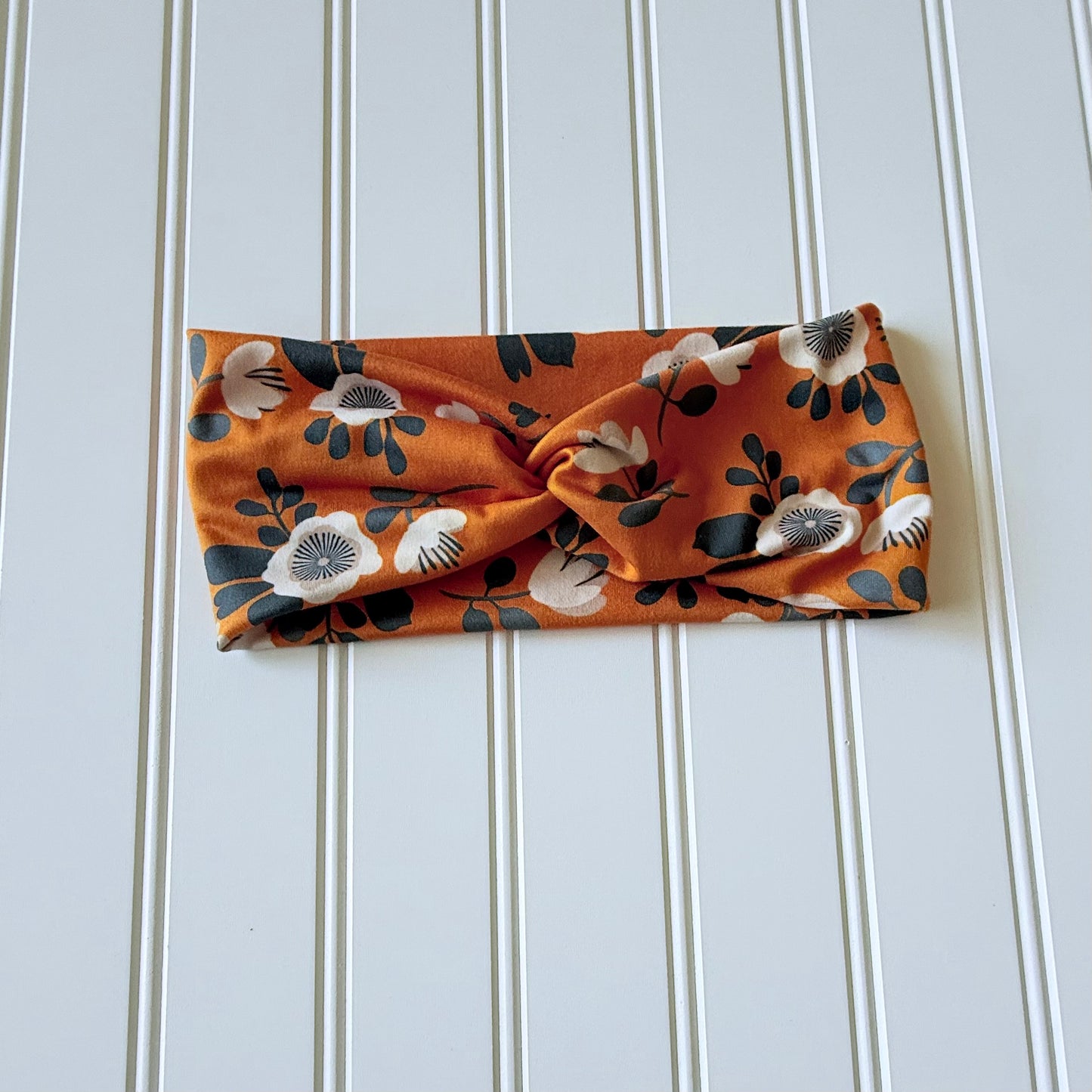 Headband - Fall Orange Floral