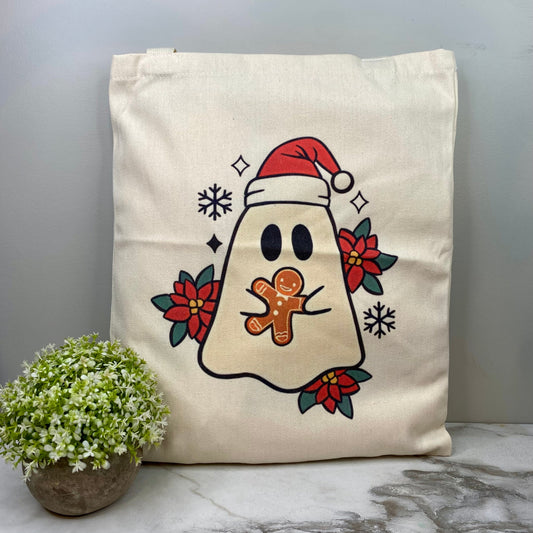 Tote Bag - Christmas - Ghost Gingerbread Man