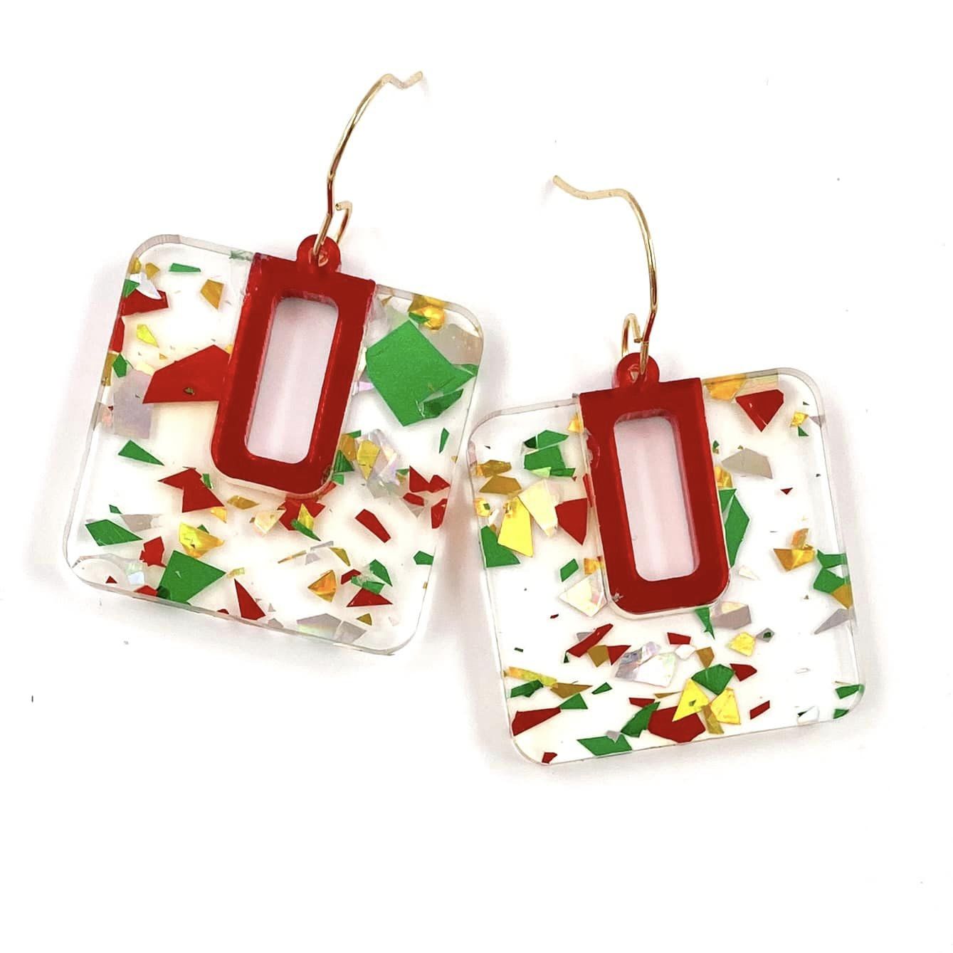 Ho Ho Ho Bellas - Christmas Acrylic Earrings