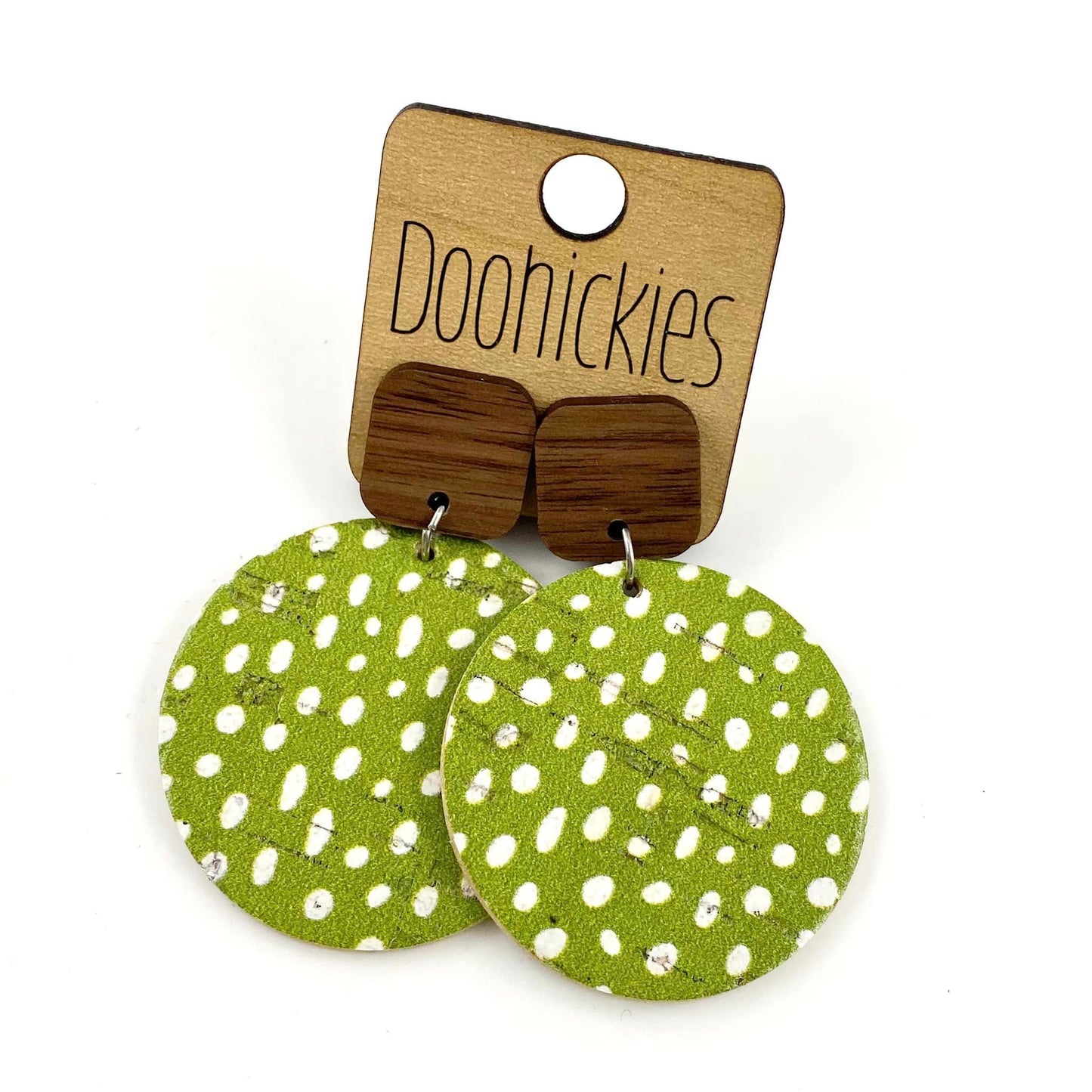 RTS 2" Doodle Dot Piggyback Dangles - Christmas Earrings