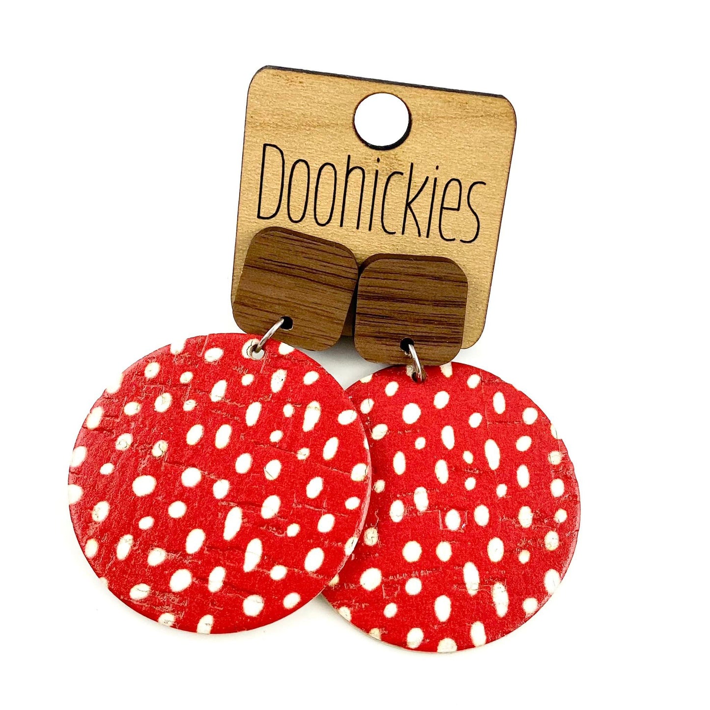 RTS 2" Doodle Dot Piggyback Dangles - Christmas Earrings