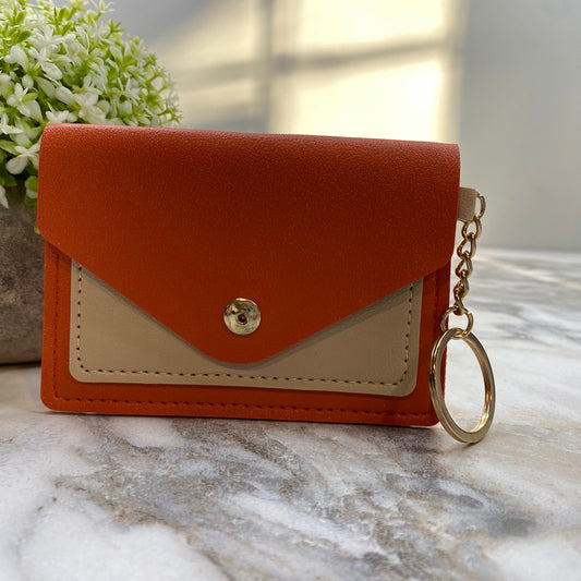 Keychain - Card Holder Wallet - Orange